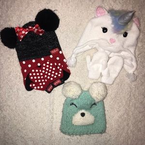 Toddler Girls Hat Bundle
